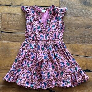 Crewcuts Pink and Blue Floral Kids Dress